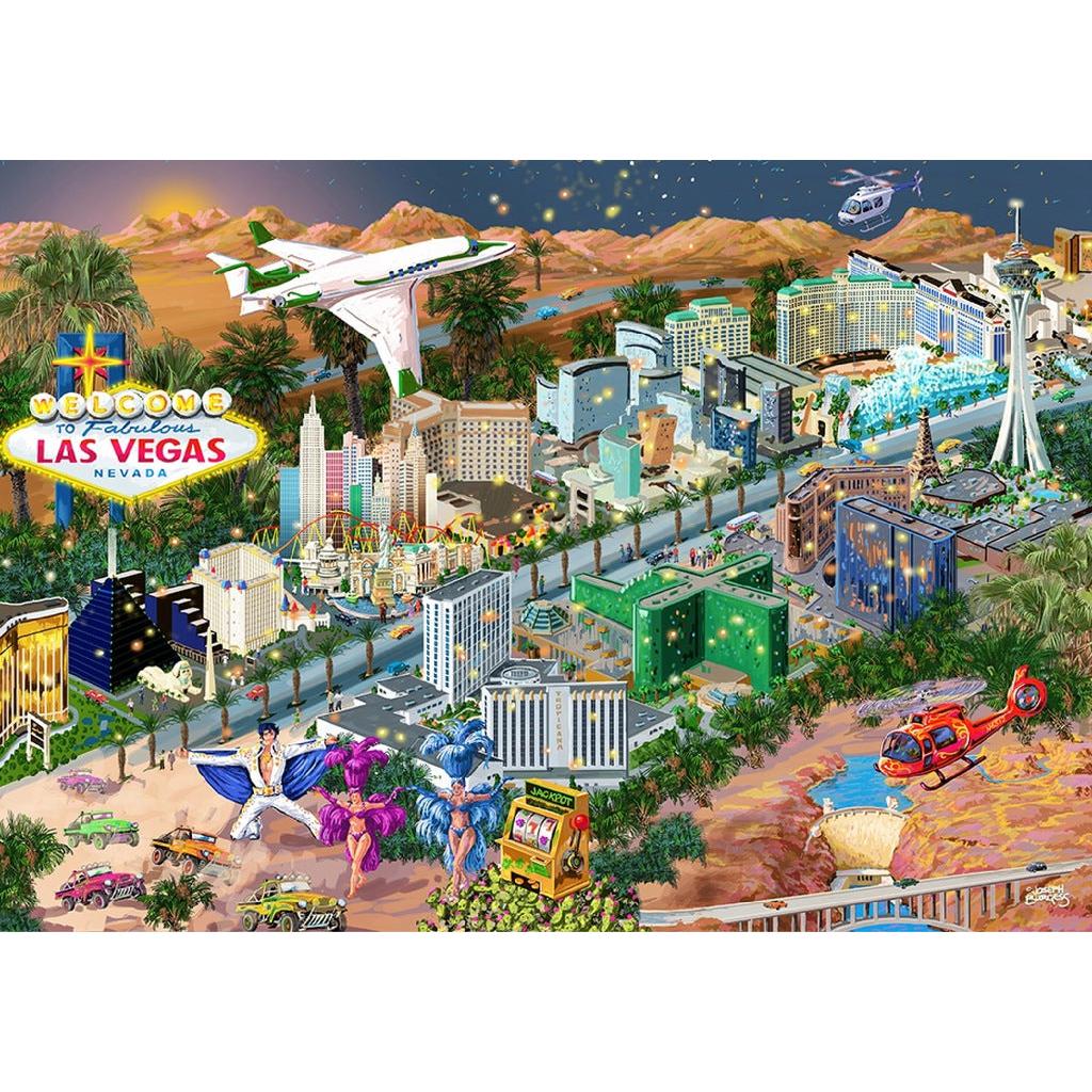 Welcome to Las Vegas 200 Piece Wood Jigsaw Puzzle Wooden City