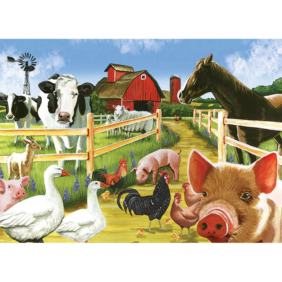 Welcome to the Farm 350 Piece Family Jigsaw Puzzle Cobble Hill