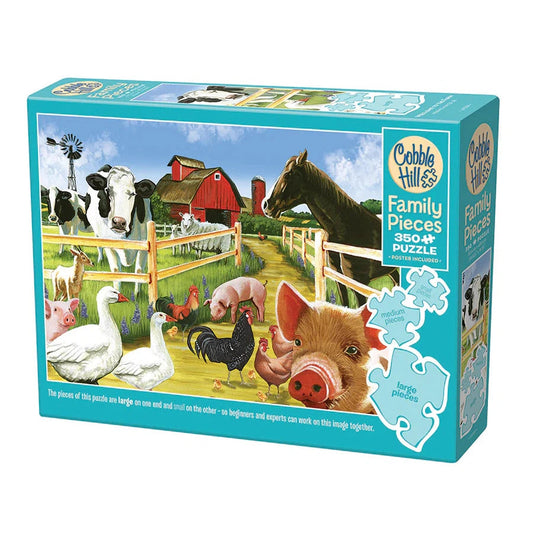 Welcome to the Farm 350 Piece Family Jigsaw Puzzle Cobble Hill