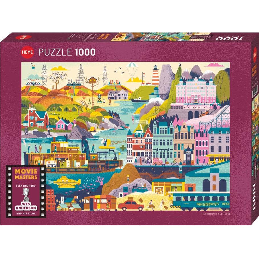 Wes Anderson Films Movie Masters 1000 Piece Jigsaw Puzzle Heye