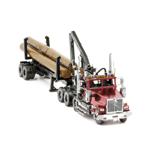 Western Star 4900SB Log Truck & Trailer Premium 3D Steel Model Kit Metal Earth