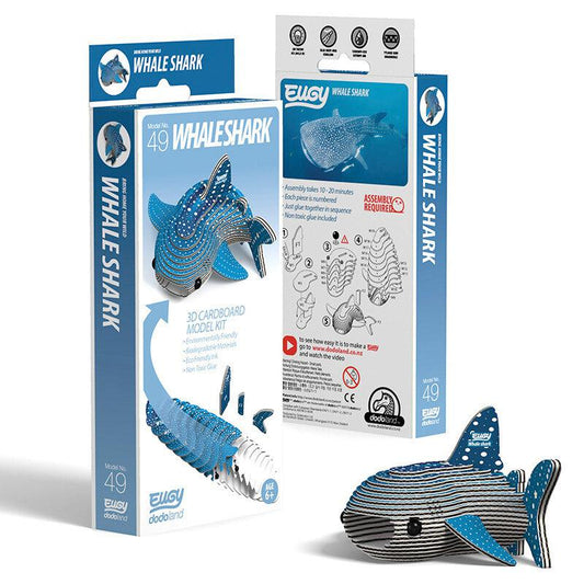 Whale Shark 3D Cardboard Model Kit Eugy