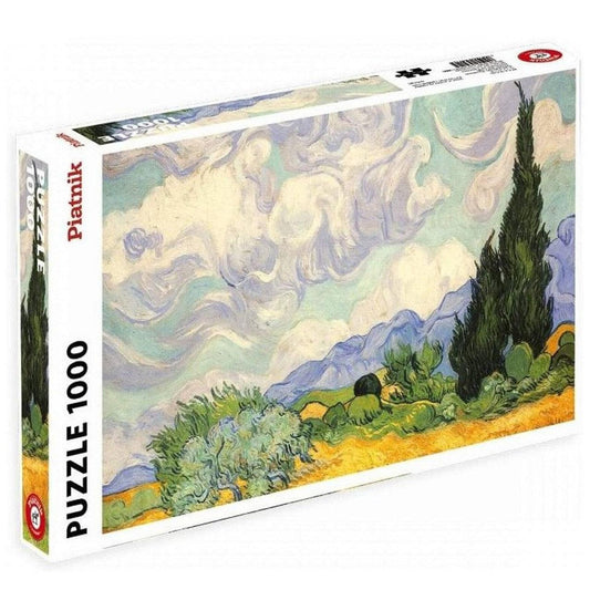 Wheat Field with Cypresses 1000 Piece Jigsaw Puzzle Piatnik