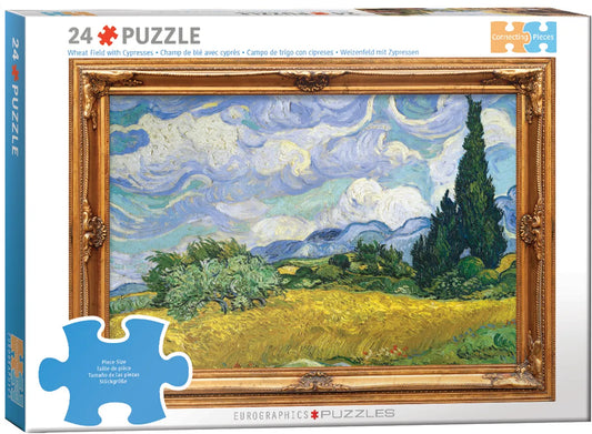 Wheat Field with Cypresses 24 Connecting Pieces Jigsaw Puzzle Eurographics