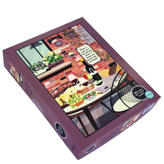 When I saw you drinking wine... 1000 Piece Soft Touch Jigsaw Puzzle Ellembee