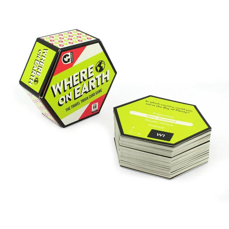 Where on Earth Trivia Card Game Ginger Fox