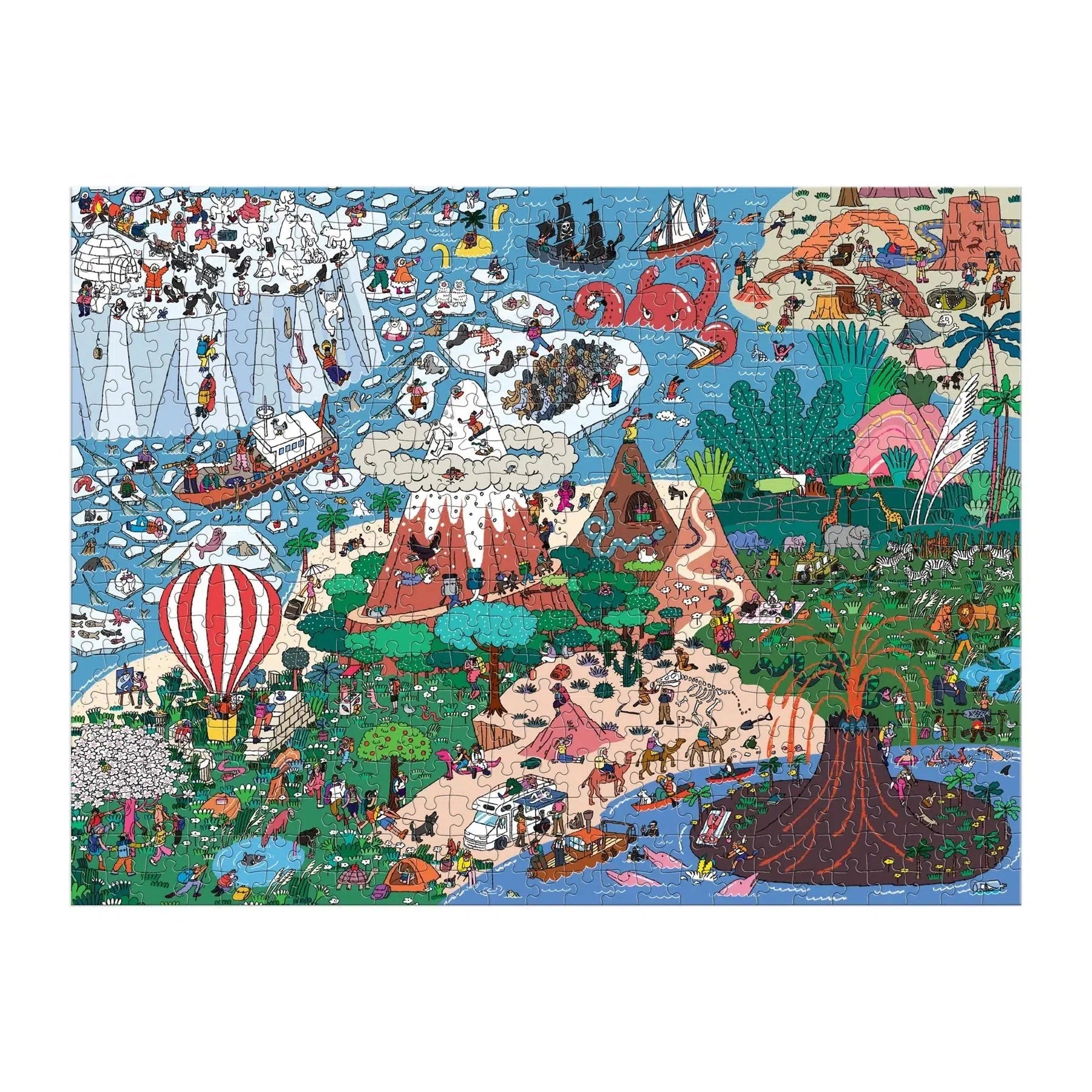 Where's _? Curious & Far Out Places 500 Piece Jigsaw Puzzle Galison