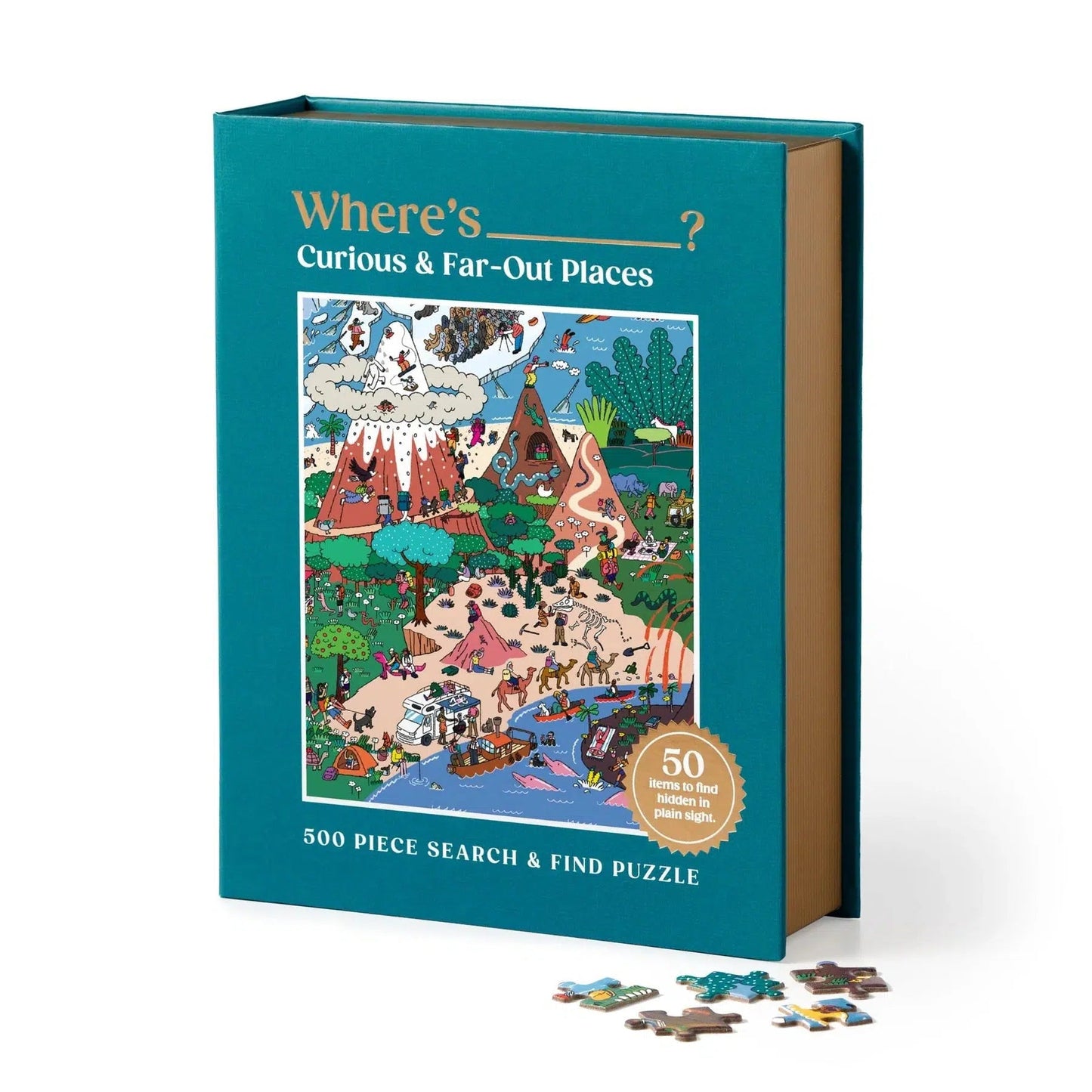 Where's _? Curious & Far Out Places 500 Piece Jigsaw Puzzle Galison