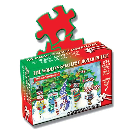 White Christmas 234 Piece "World's Smallest" Jigsaw Puzzle TDC