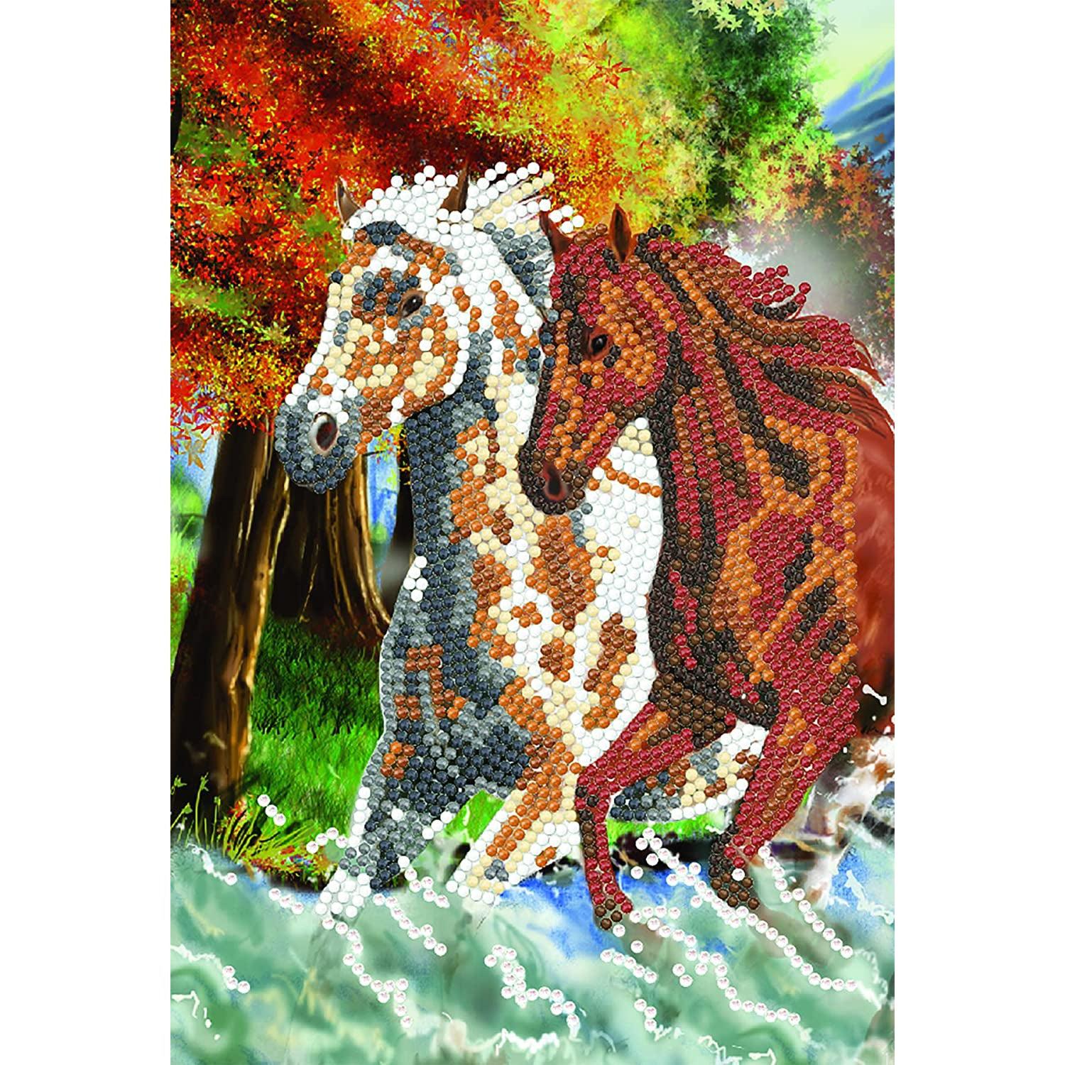 Wild Horses Crystal Art Notebook Kit Craft Buddy