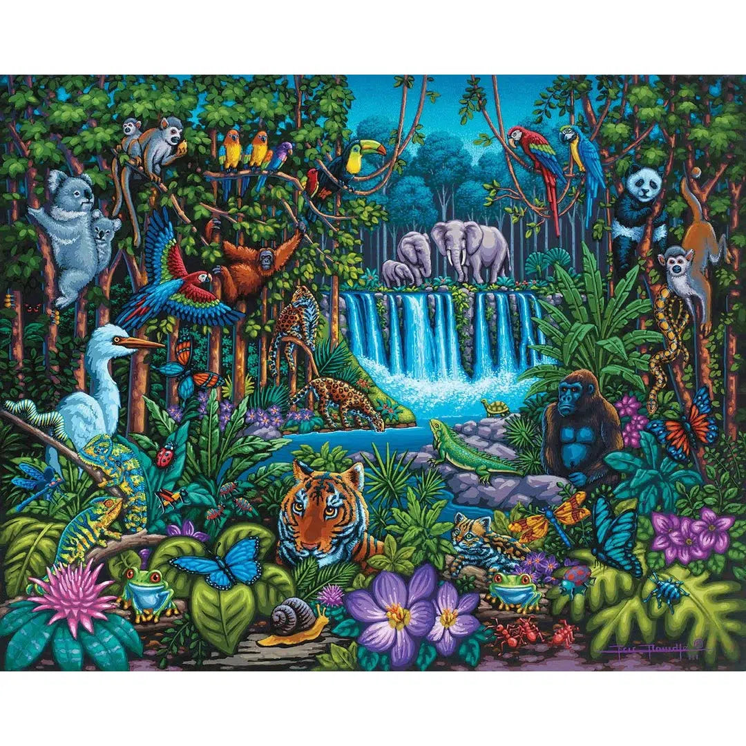 Wild Jungle 300 Piece Jigsaw Puzzle Dowdle