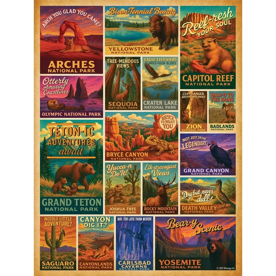 Wild West National Parks 500 Piece Jigsaw Puzzle Whimsigo