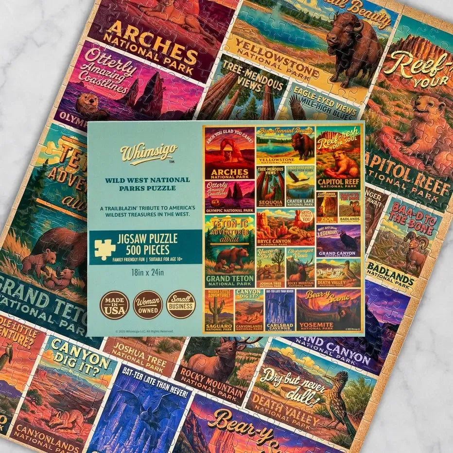 Wild West National Parks 500 Piece Jigsaw Puzzle Whimsigo