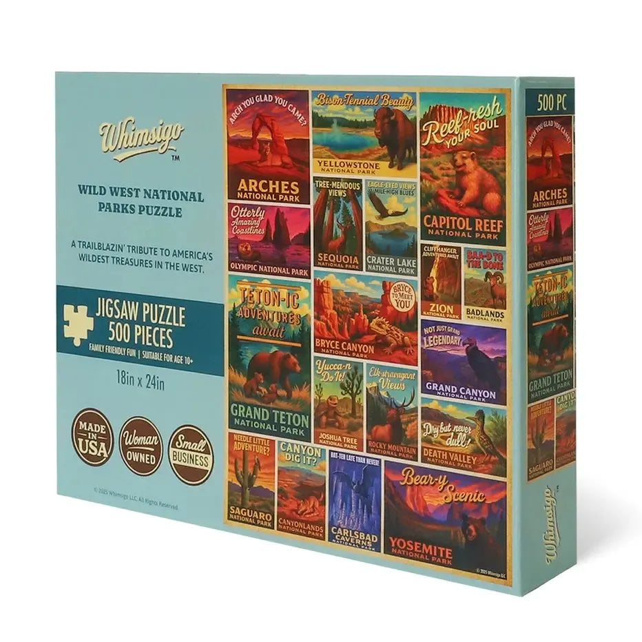 Wild West National Parks 500 Piece Jigsaw Puzzle Whimsigo