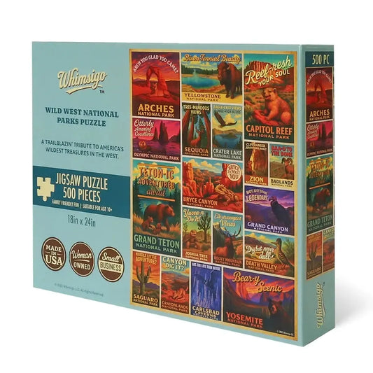 Wild West National Parks 500 Piece Jigsaw Puzzle Whimsigo