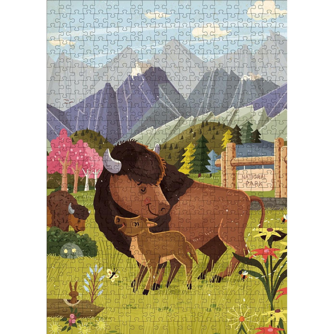 Wild & Wooly 500 Piece Jigsaw Puzzle Gibbs Smith