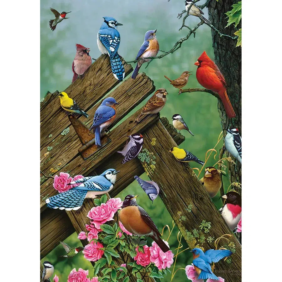 Wildbird Gathering 35 Piece Tray Jigsaw Puzzle Cobble Hill