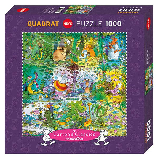 Wildlife Cartoon Classics 1000 Piece Jigsaw Puzzle Heye