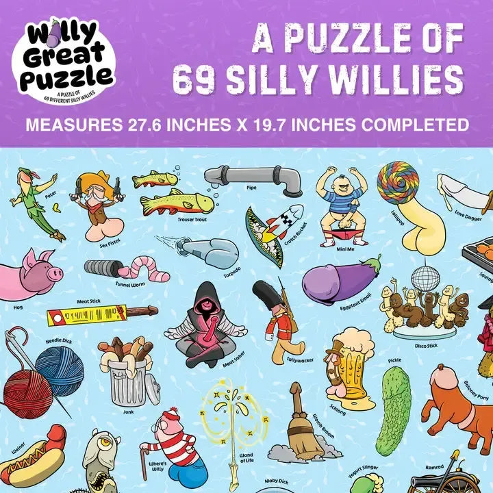 Willy Great Puzzle 1000 Piece Jigsaw Puzzle Sleazy Greetings