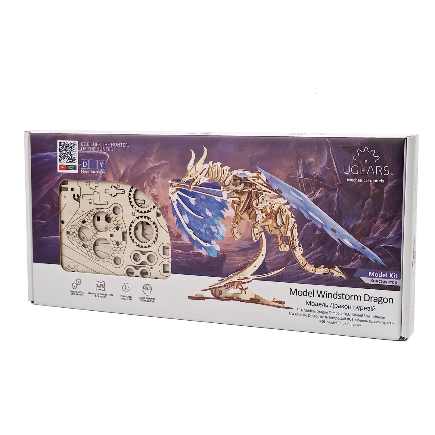 Windstorm Dragon 3D Wood Model Kit UGEARS