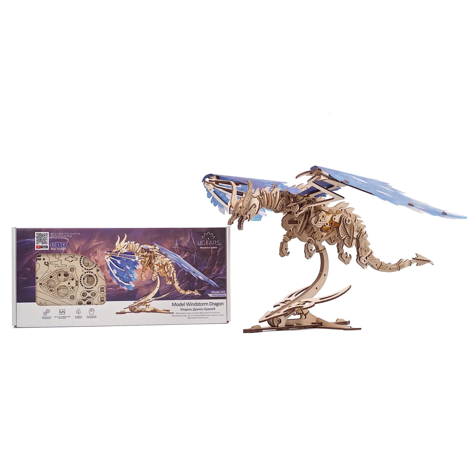 Windstorm Dragon 3D Wood Model Kit UGEARS