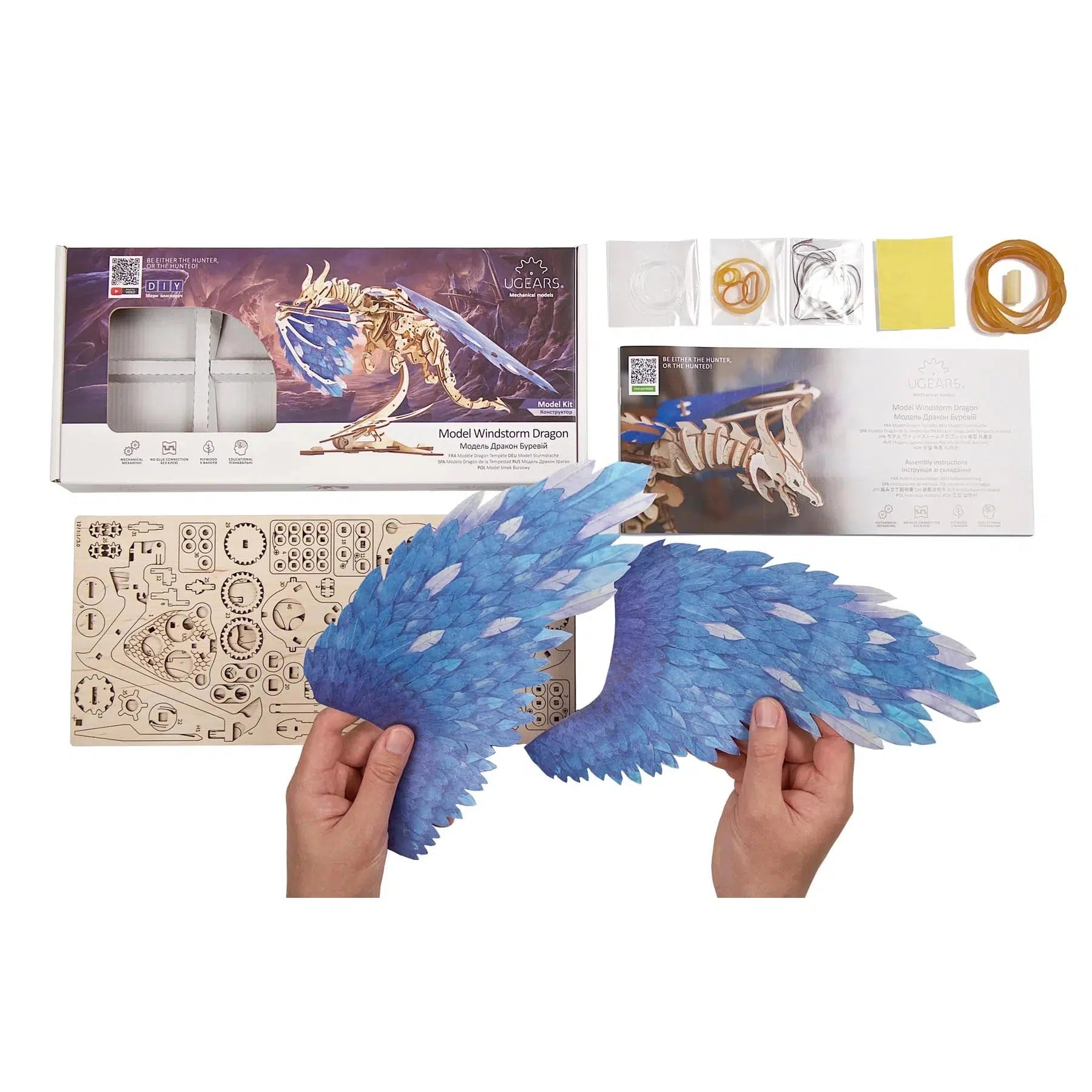 Windstorm Dragon 3D Wood Model Kit UGEARS