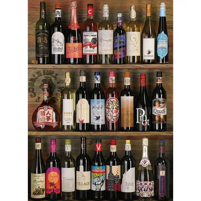 Wine Alphabet 1000 Piece Jigsaw Puzzle Cobble Hill