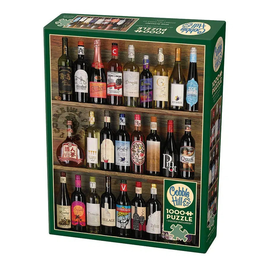 Wine Alphabet 1000 Piece Jigsaw Puzzle Cobble Hill