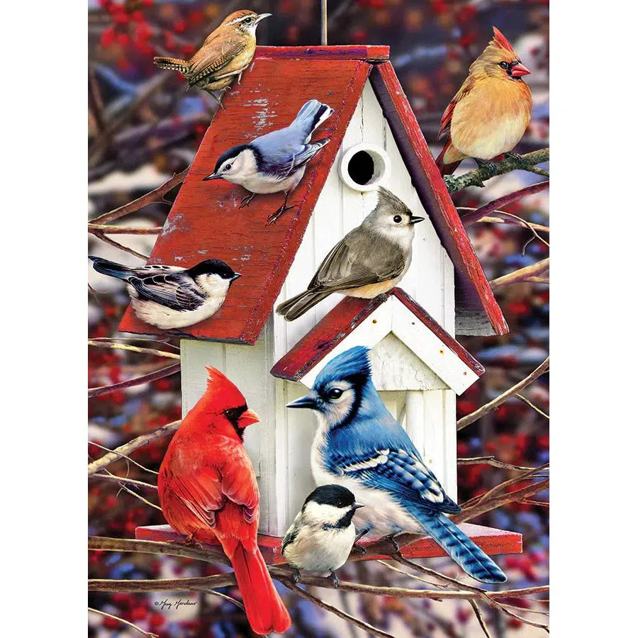 Winter Birdhouse 500 Piece Jigsaw Puzzle Cobble Hill