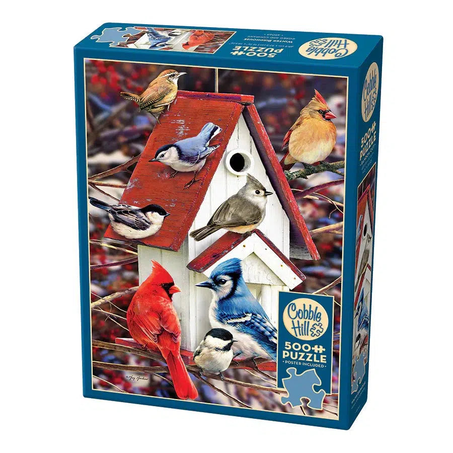 Winter Birdhouse 500 Piece Jigsaw Puzzle Cobble Hill