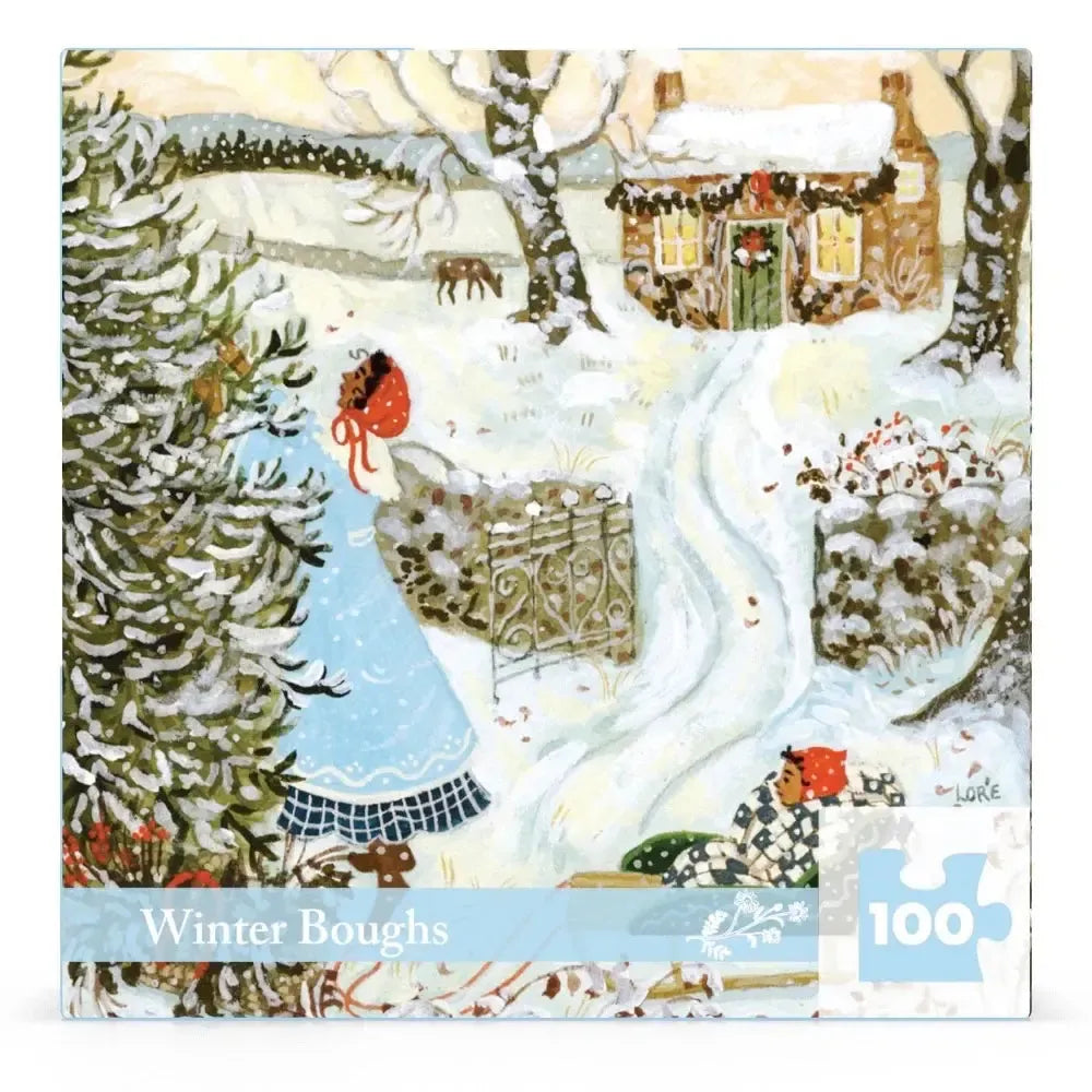 Winter Boughs by Loré Pemberton 100 Piece Mini Jigsaw Puzzle NYPC