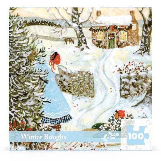 Winter Boughs by Loré Pemberton 100 Piece Mini Jigsaw Puzzle NYPC