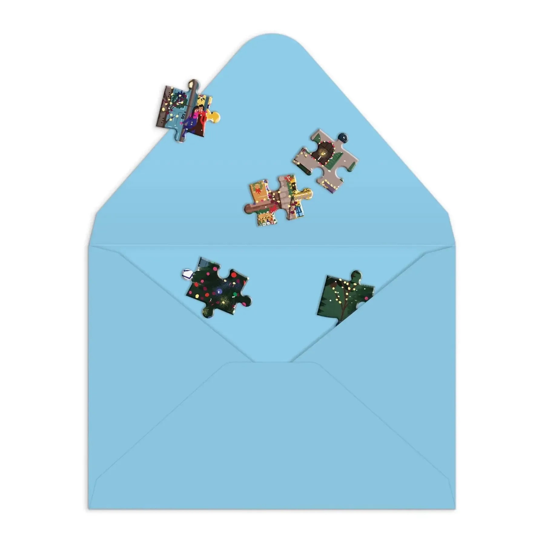 Winter Lights Christmas Greeting Card 60 Piece Jigsaw Puzzle Galison