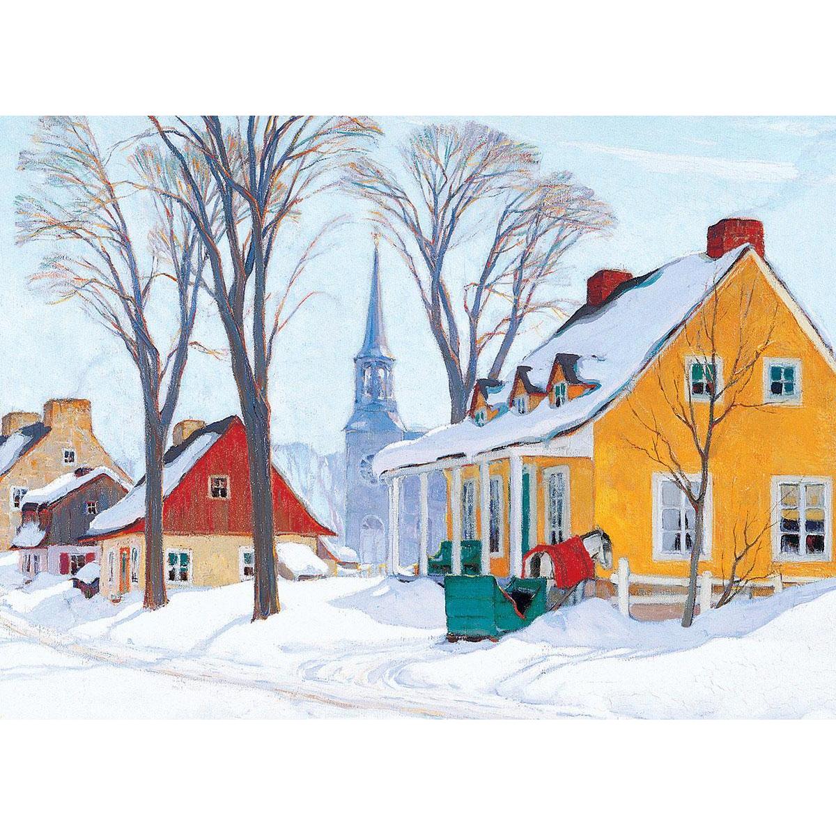 Winter Morning in Baie-Saint-Paul 1000 Piece Jigsaw Puzzle Eurographics
