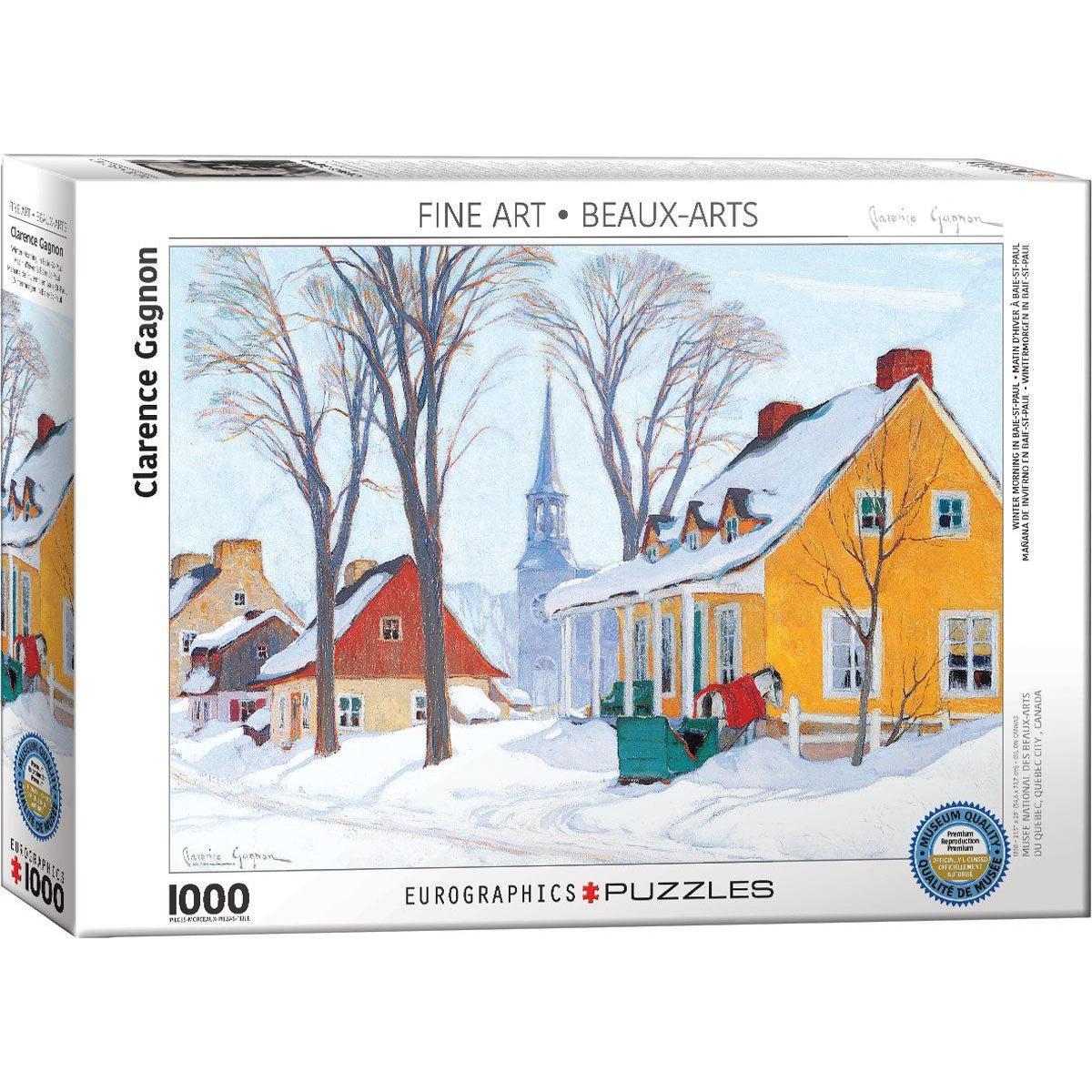 Winter Morning in Baie-Saint-Paul 1000 Piece Jigsaw Puzzle Eurographics