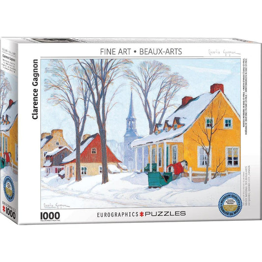 Winter Morning in Baie-Saint-Paul 1000 Piece Jigsaw Puzzle Eurographics