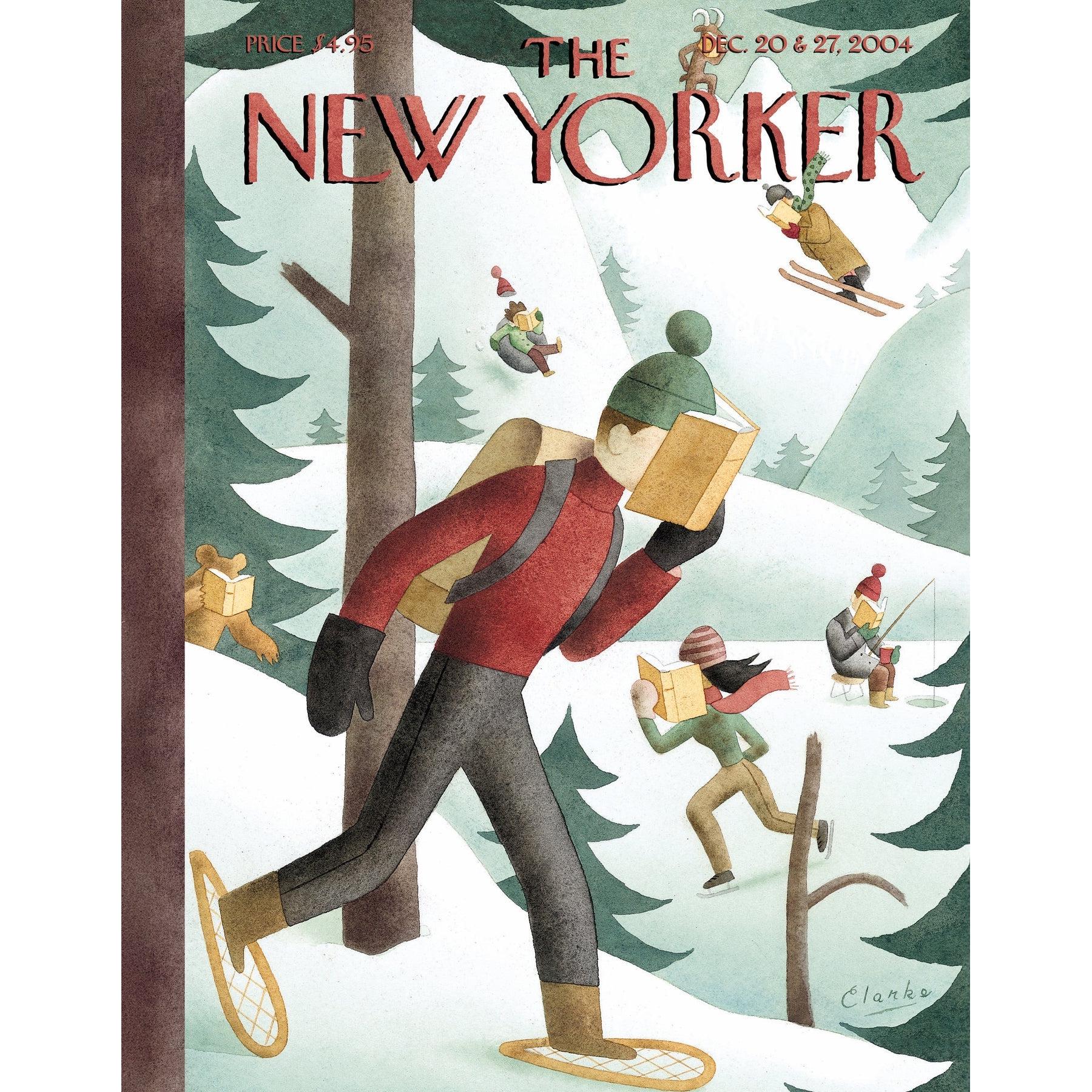 Winter Page-Turners The New Yorker 100 Piece Mini Jigsaw Puzzle NYPC