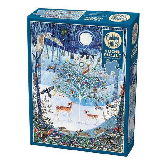 Winter Woodland 500 Piece Jigsaw Puzzle Cobble Hill