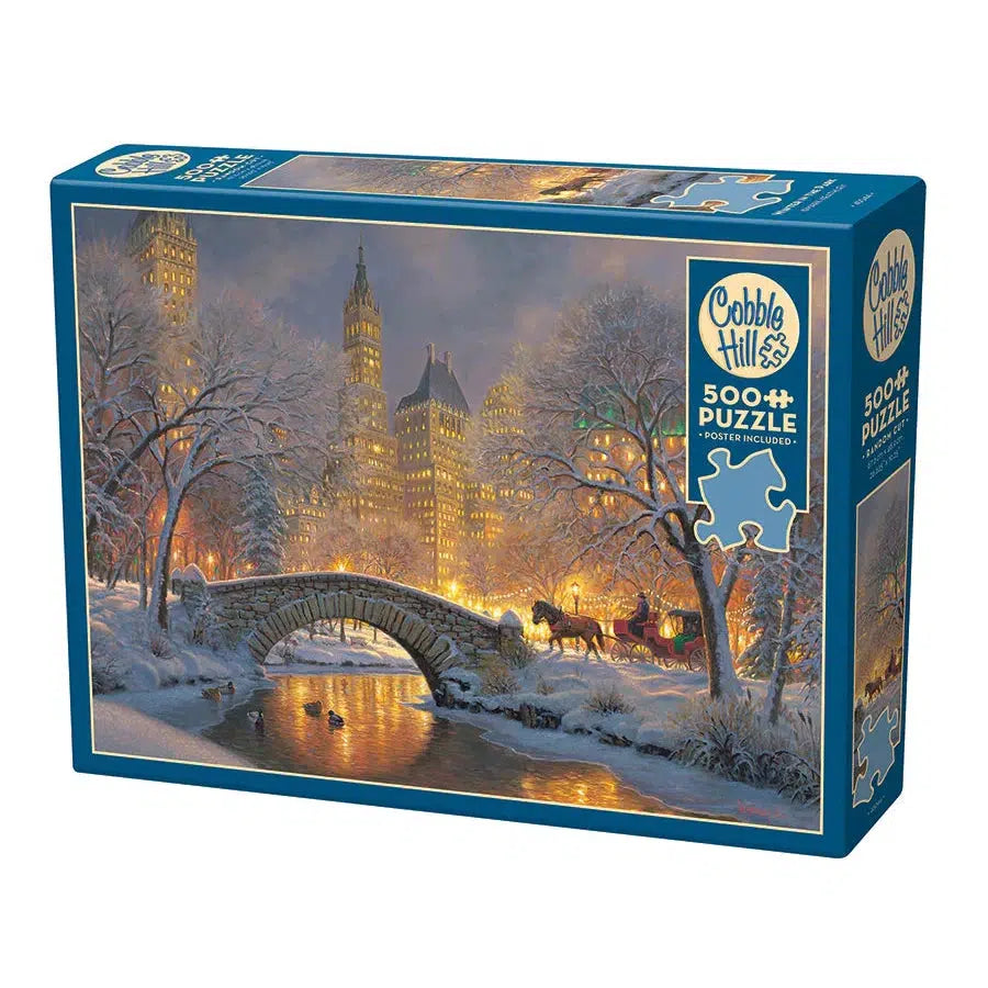 Winter in the Park 500 Piece Jigsaw Puzzle Cobble Hill