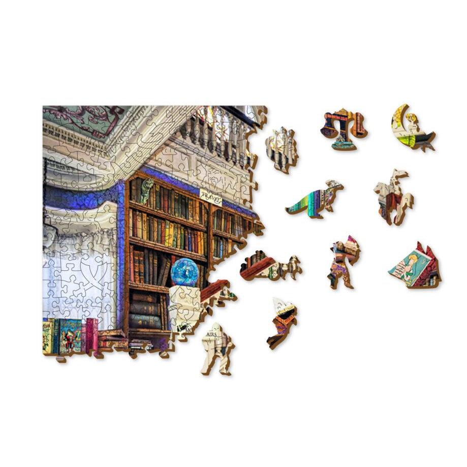 Wish Upon a Bookshop 1010 Piece Wood Jigsaw Puzzle Wooden City