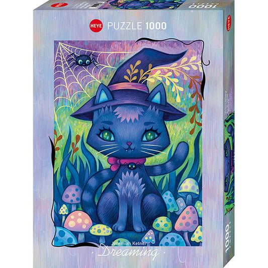 Witch Cat Dreaming 1000 Piece Jigsaw Puzzle Heye