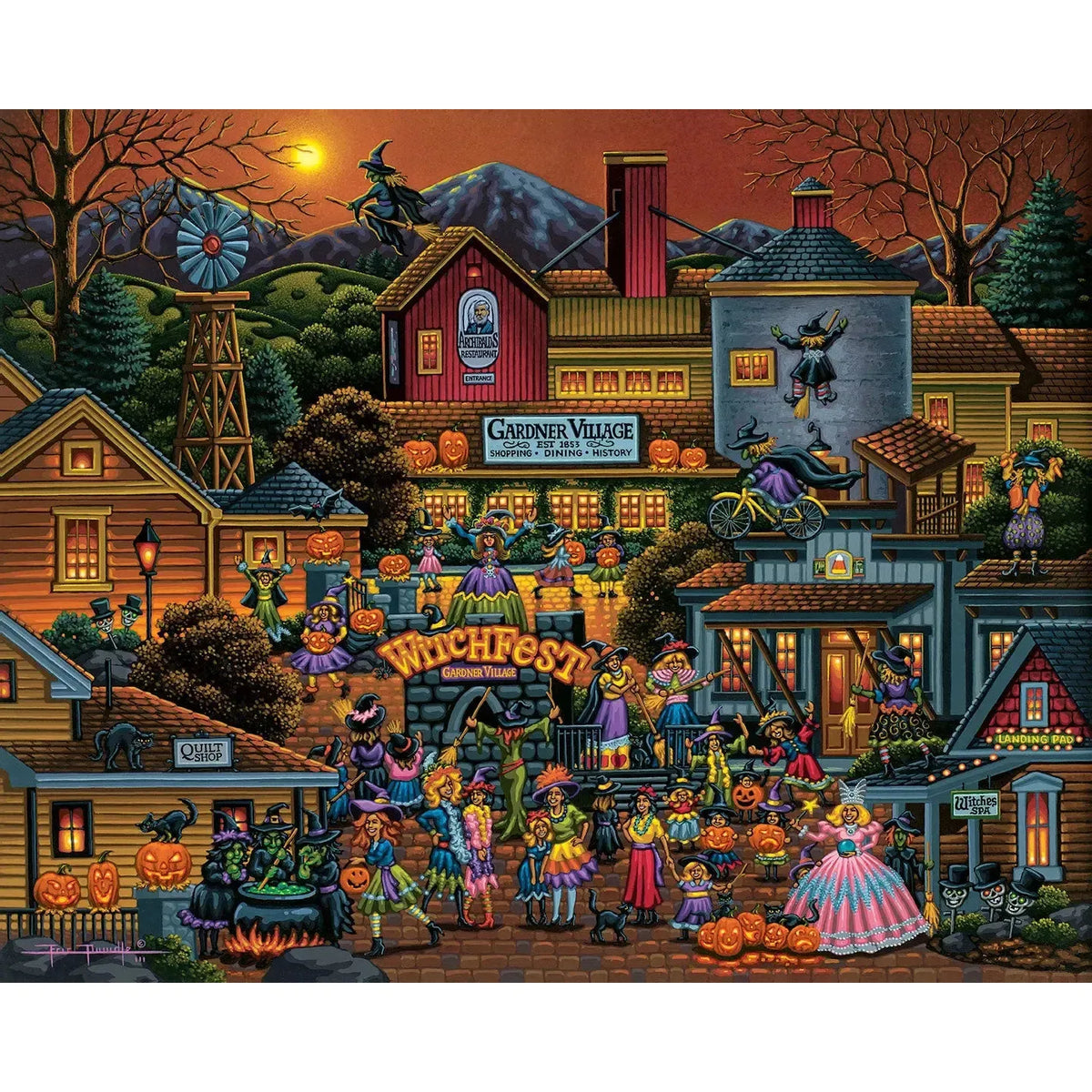 Witchfest 500 Piece Jigsaw Puzzle Dowdle