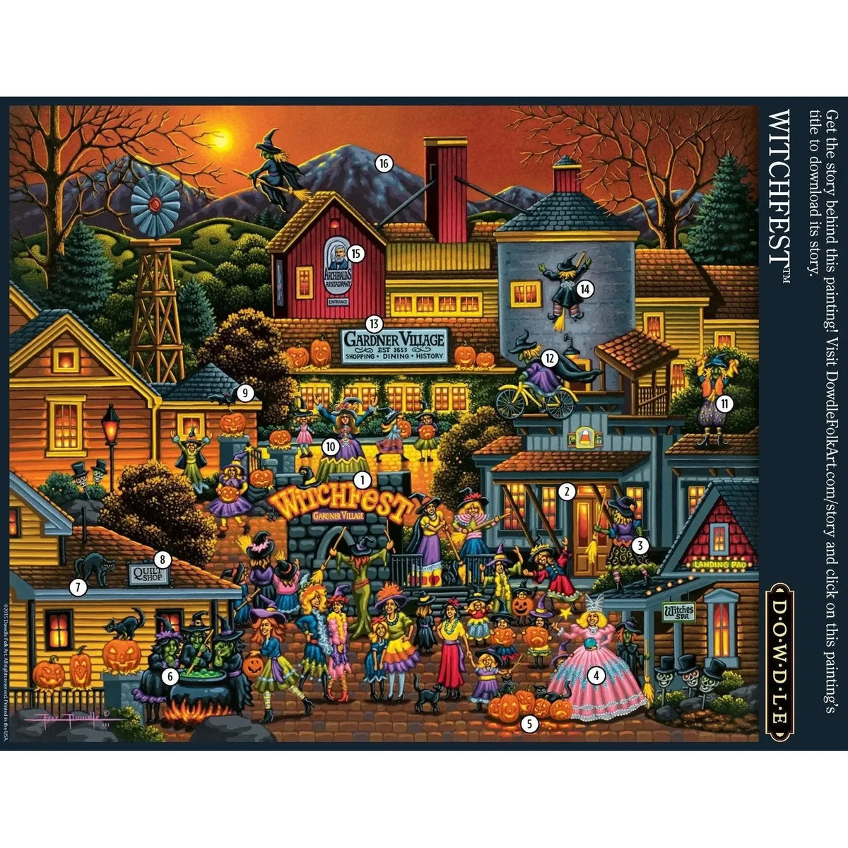 Witchfest 500 Piece Jigsaw Puzzle Dowdle