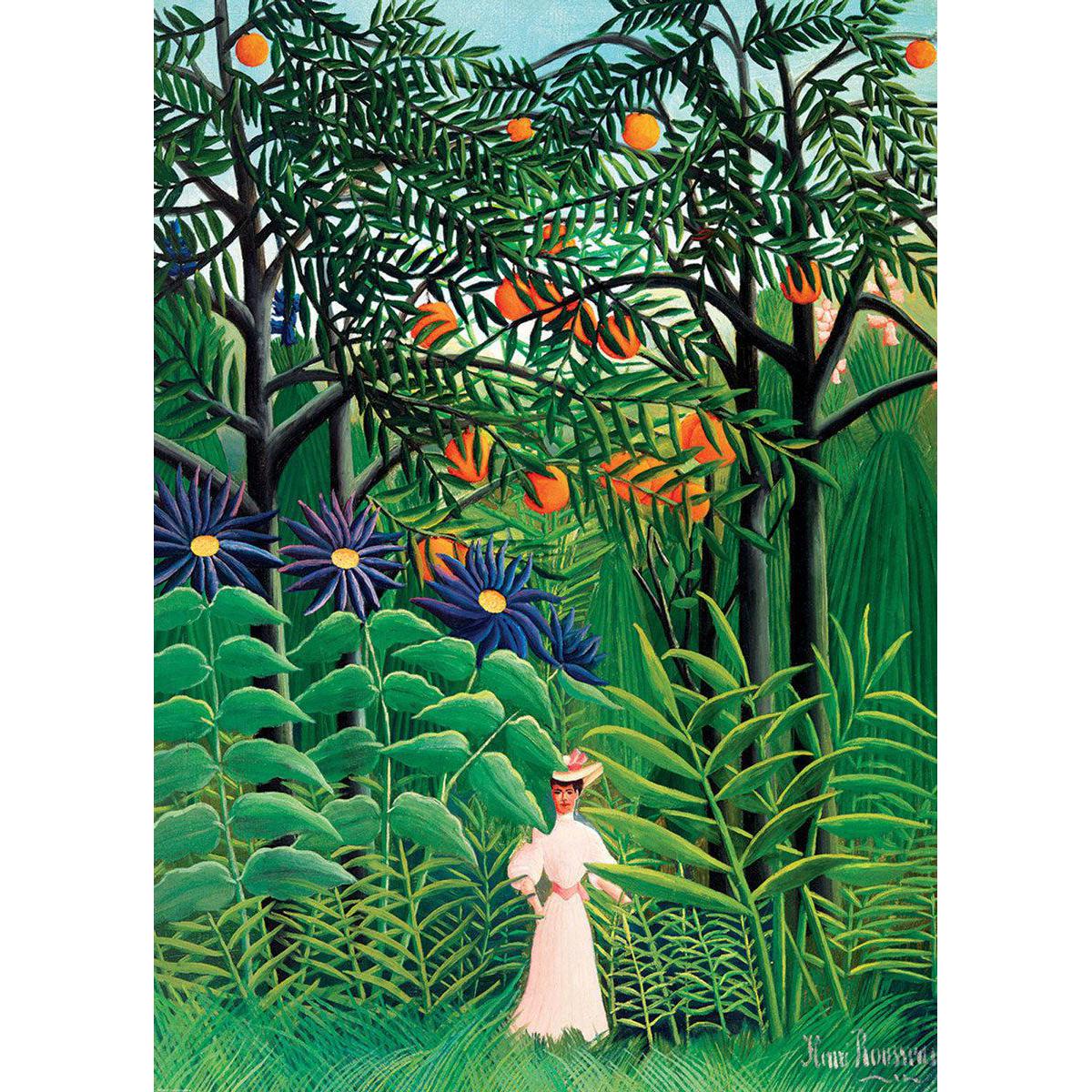 Woman Walking in an Exotic Forest 1000 Piece Jigsaw Puzzle Eurographics