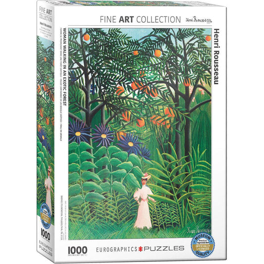 Woman Walking in an Exotic Forest 1000 Piece Jigsaw Puzzle Eurographics