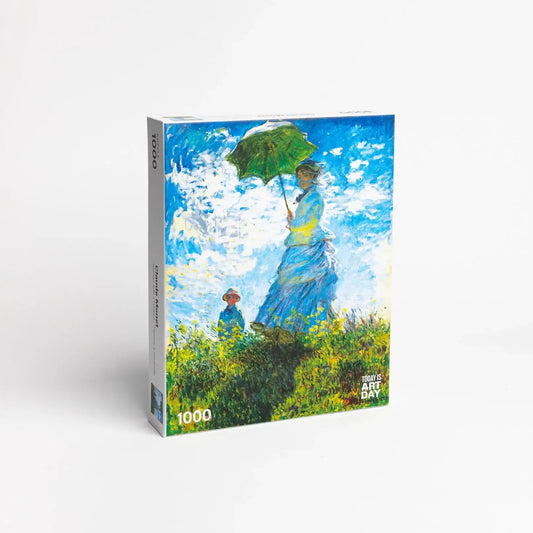 Woman with Parasol by Monet 1000 Piece Jigsaw Puzzle TIAD