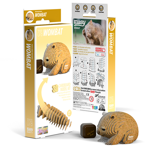 Wombat 3D Cardboard Model Kit Eugy