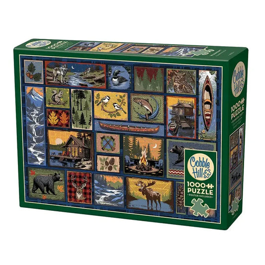 Woodcraft 1000 Piece Jigsaw Puzzle Cobble Hill