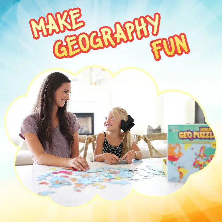 World GeoPuzzle 68 Piece Jigsaw Puzzle Geotoys