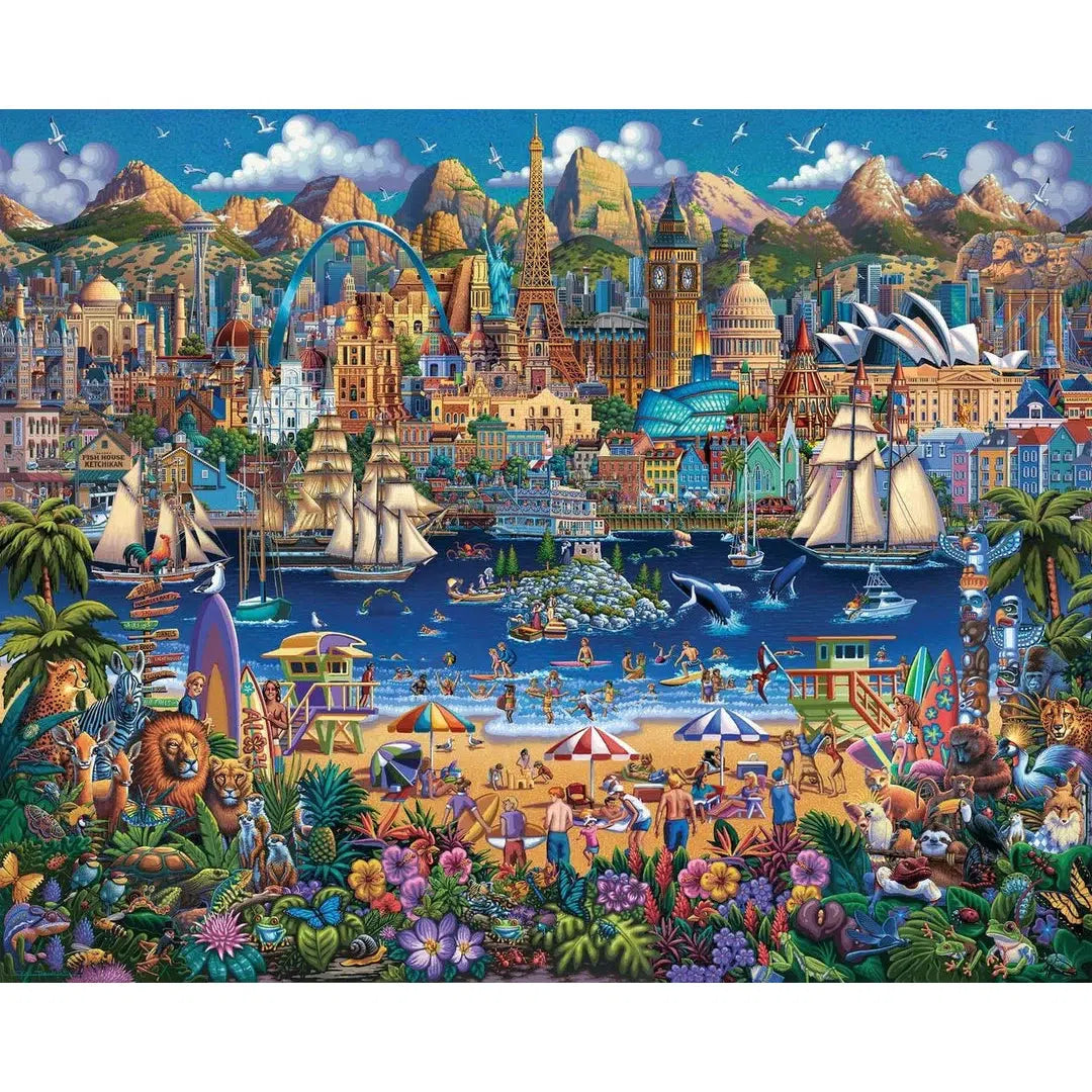 World Pieces 210 Piece Jigsaw Puzzle Dowdle